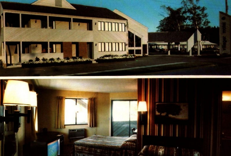 Villager Motel (Econo Lodge, Knights Inn) - Vintage Postcard (newer photo)